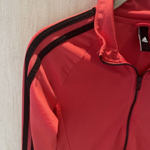 Adidas Women Track Jacket coat Activewear Leisure Full Zip Pink size XS - Picture 3 of 7